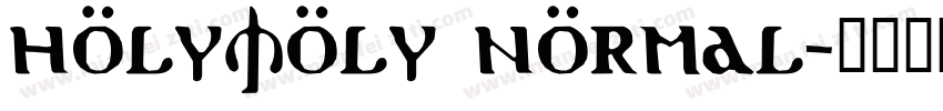 HolyMoly Normal字体转换